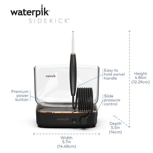 Black Waterpik™ Sidekick™ Water Flosser - Image 2